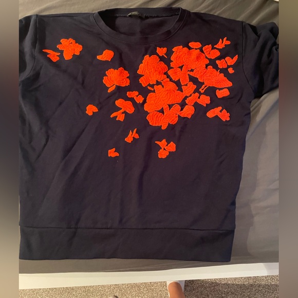 J. Crew Floral embroidered crew neck sweatshirt - Picture 11 of 16